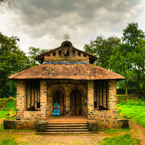 Debre Birhan Selassie Kirche in Gondar, Äthiopien