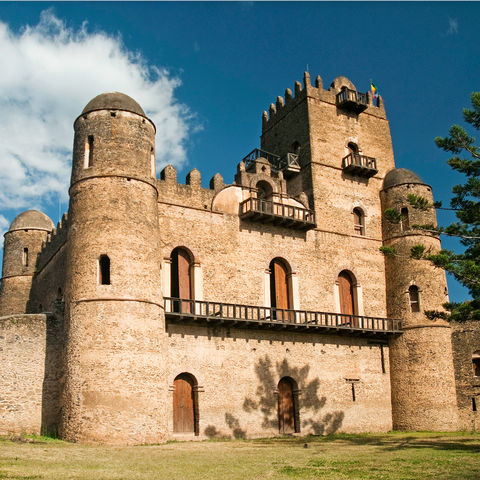 Das Königsschloss in Gondar, Äthiopien