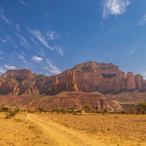 Die Gheralta Berge in der Tigray Region, Äthiopien