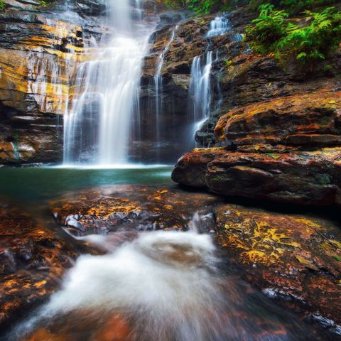 Empress Wasserfälle in den Blue Mountains, Australien