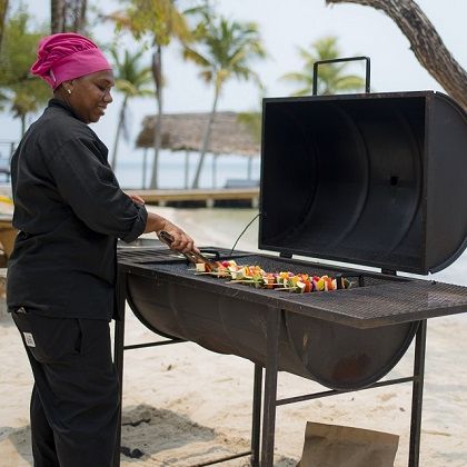 Beach Barbeque am karibischen Strand, 