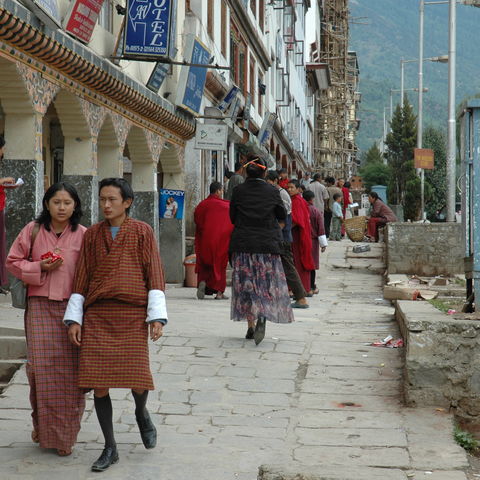 Stadt-Alltag, Bhutan