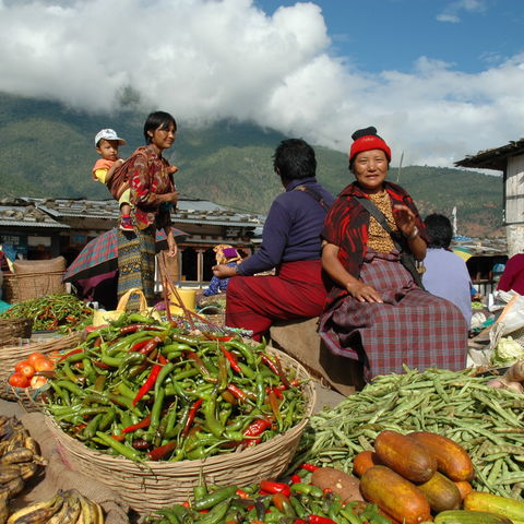 Auf dem Markt, Bhutan