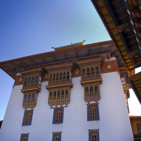 Im Inneren der Klosterfestung Punakha-Dzong, Bhutan