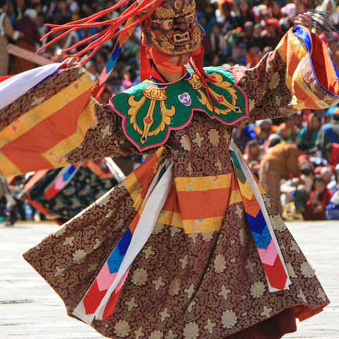 Maskentänze & Theateraufführungen, Thimphu, Bhutan