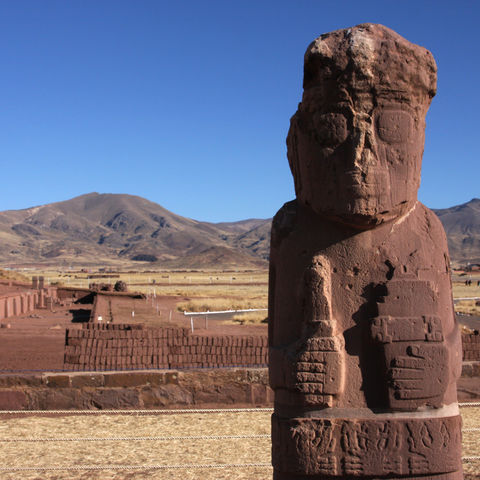 Archäologie-Stätte Tiwanaku, Bolivien