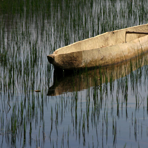 Traditioneller Einbaum, Botswana