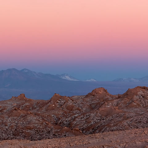 Blick auf die Atacama-Wüste in den Anden, Chile