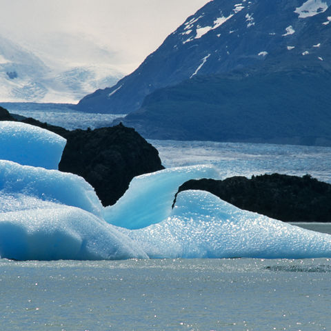 Eisschollen am Grey-Gletscher, Chile