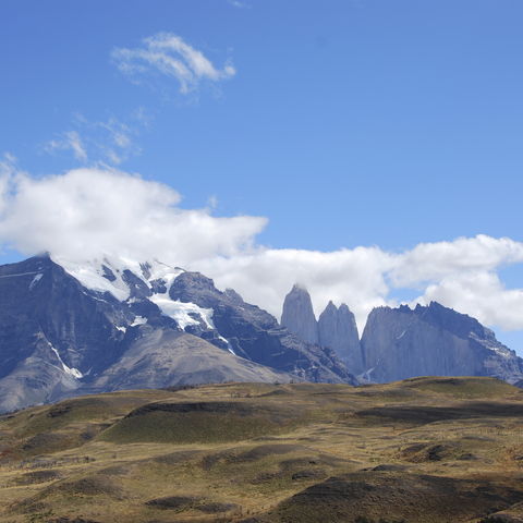 Blick auf Las Torres, Chile