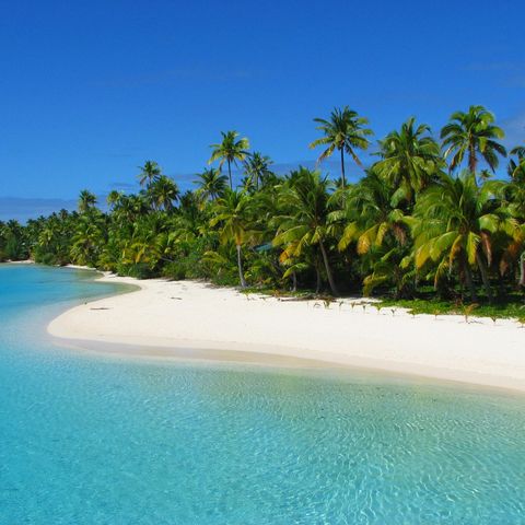Strand auf der One Foot Island 