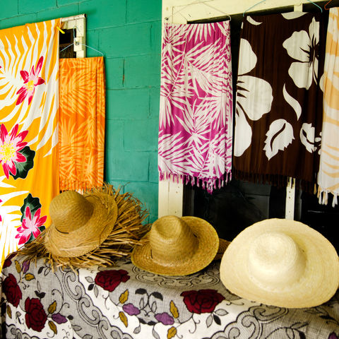 Souvenirshop in Aitutaki, Cook Inseln