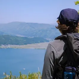 Ausblicke auf dem Biwa-See, Japan