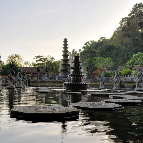 Wasserterassen von Tirta Gangga auf Bali, Indonesien