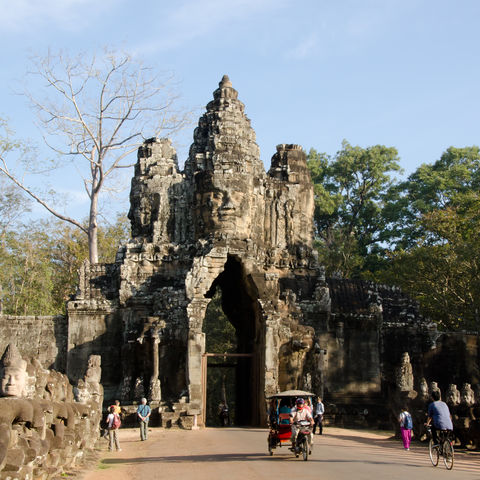 Eingang von Angkor Thom, Kambodscha