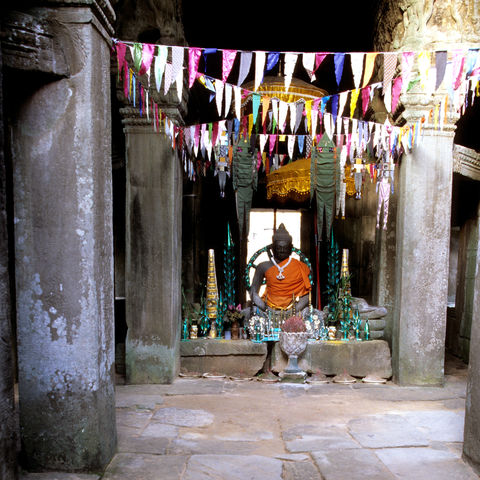 Ein Schrein in den Angkor Wat Ruinen, Kambodscha