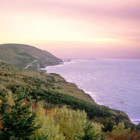 Sonnenuntergang über Cape Breton, Kanada