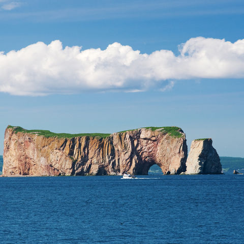 Der Rocher Percé auf der Gaspé-Halbinsel, Kanada