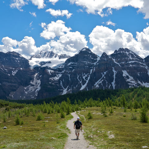 Wandern in den Rocky Mountains, Kanada