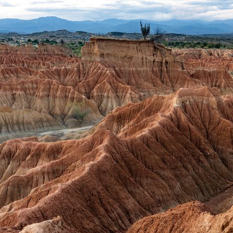Mondähnliche Landschaft im Tatacoa Nationalpark, Kolumbien