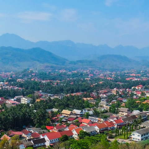 Panoramablick von Luang Prabang, Laos