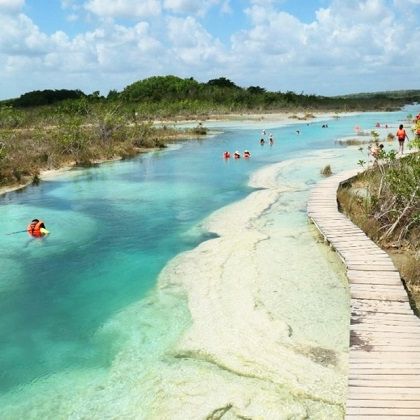 Mit dem Strom schwimmen in Bacalar@OttosTours_335, Mexiko
