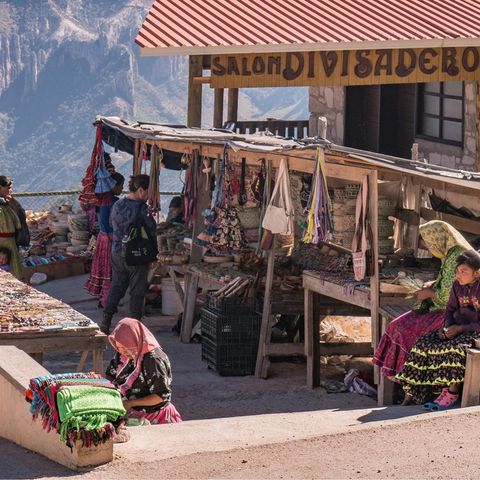 Markt am Kupfer-Canyon, Mexiko