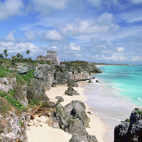 Ruinen von Tulum an der Karibikküste, Mexiko