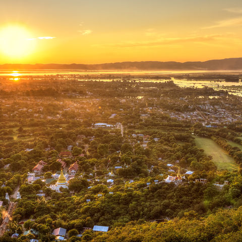 Panorama-Blick über Mandalay 