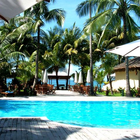 Pool im Bayview Beach Resort, Myanmar