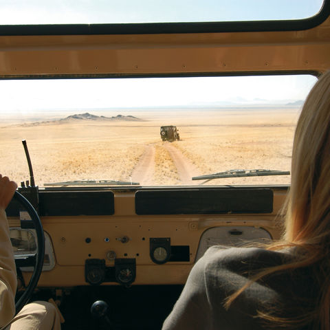 Mit dem Auto durch die Wüste, Namibia