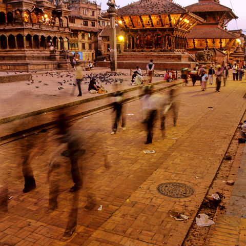 Abendstimmung auf dem Durbar Square, Nepal