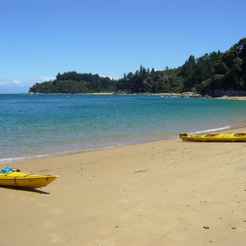 Kayak fahren im Abel Tasman Nationalpark, Neuseeland