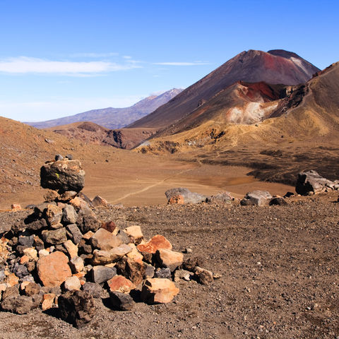 Gipfel im Tongariro-Nationalpark, Neuseeland