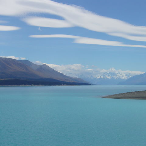 Seenlandschaft auf der Südinsel Neuseelands, Neuseeland