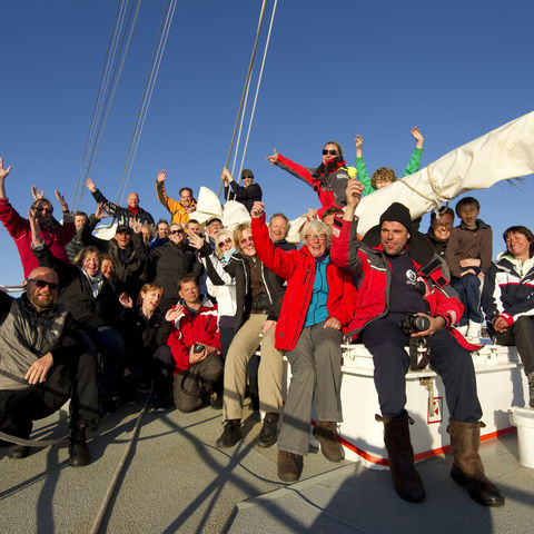 Gruppenfoto auf der Rembrandt van Rijn, Norwegen