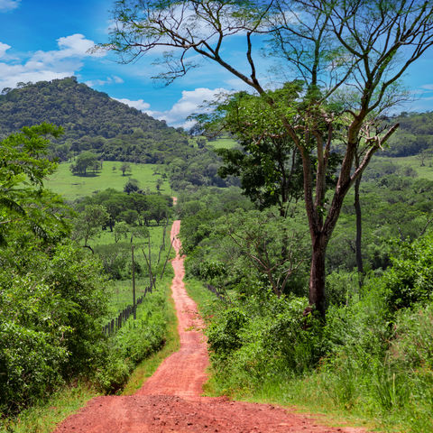 Straße durch El Valle de Antón, Panama