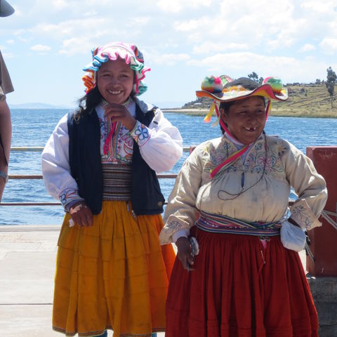 In einem Dorf am Titicacasee, Peru