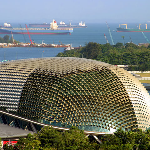 Esplanade-Theater am Singapore River, Singapur