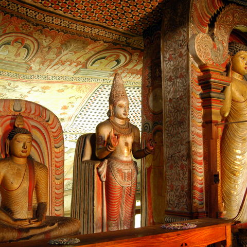 Buddha Statuen in Dambulla, Sri Lanka