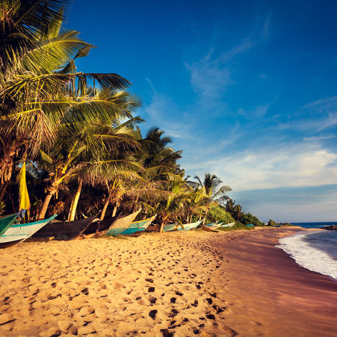 Sandstrand von Mirissa, Sri Lanka