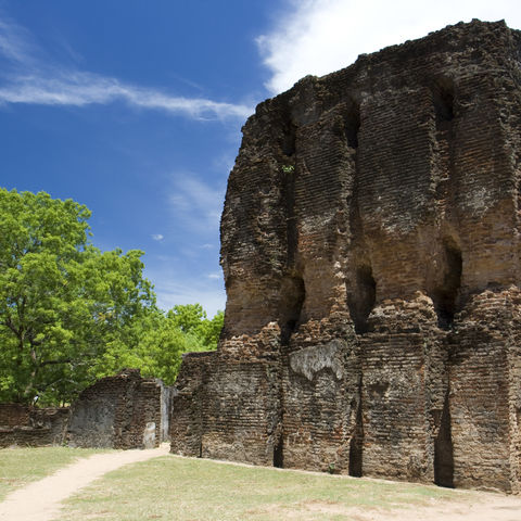 Ruinen des Königspalastes von Polonnaruwa, Sri Lanka