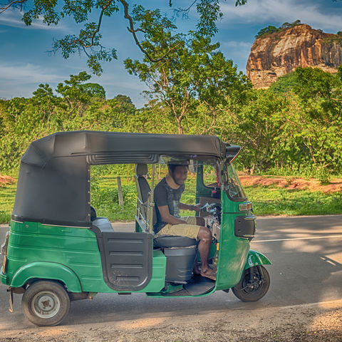 Per Tuk Tuk zum Löwenenfelsen, Sri Lanka