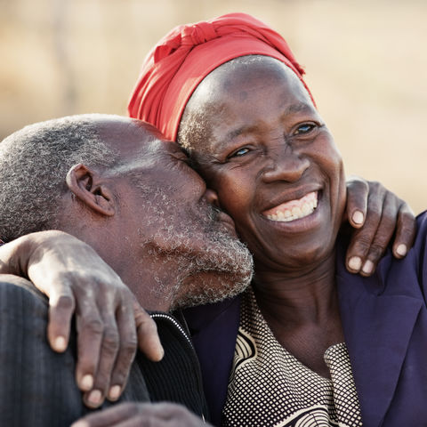 Glückliches afrikanisches Paar, Südafrika