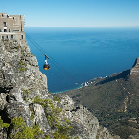 Seilbahn am Tafelberg, Südafrika