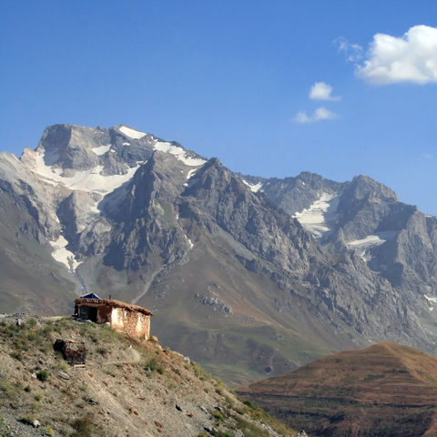 Einsame Hütte in den Bergen, Tadschikistan