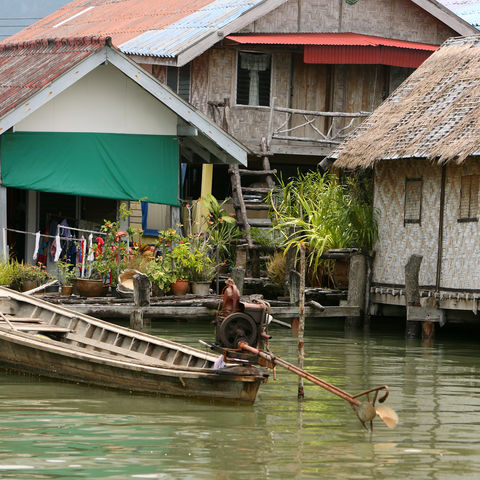 Schwimmende Fischerhäuser, Thailand