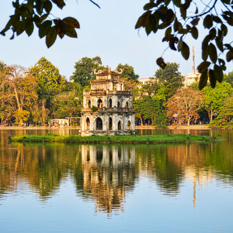 Schildkrötentempel in Hanoi, Vietnam