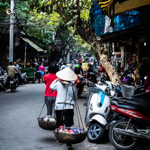 Straßenszene in Hanoi, Vietnam